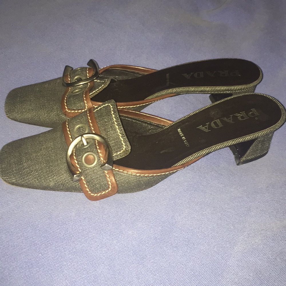 Prada slip on shoes, size 38.5. Made in Italy